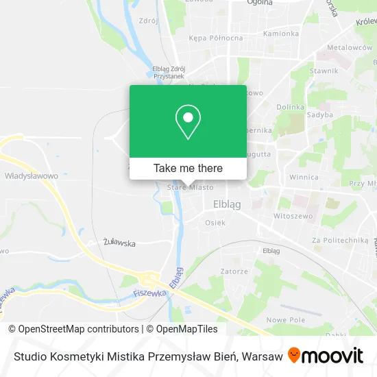 Studio Kosmetyki Mistika Przemysław Bień map