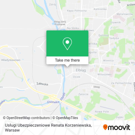 Usługi Ubezpieczeniowe Renata Korzeniewska map