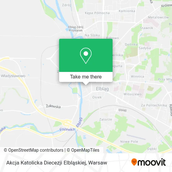 Akcja Katolicka Diecezji Elbląskiej map