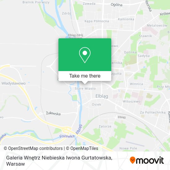 Galeria Wnętrz Niebieska Iwona Gurtatowska map