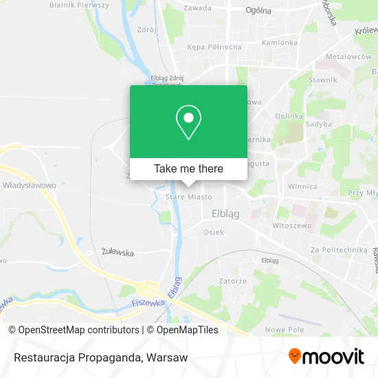 Карта Restauracja Propaganda