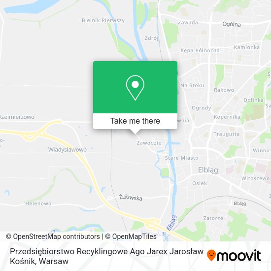 Przedsiębiorstwo Recyklingowe Ago Jarex Jarosław Kośnik map