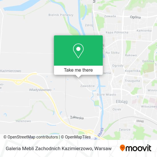 Galeria Mebli Zachodnich Kazimierzowo map