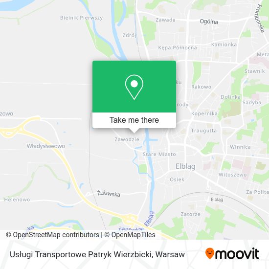 Usługi Transportowe Patryk Wierzbicki map