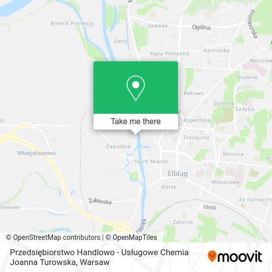 Przedsiębiorstwo Handlowo - Usługowe Chemia Joanna Turowska map