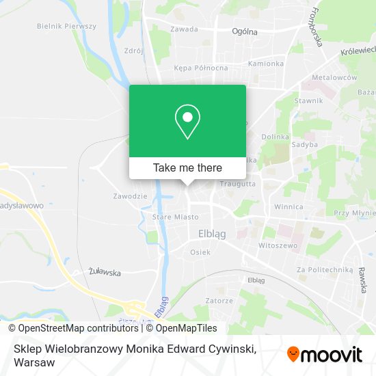 Sklep Wielobranzowy Monika Edward Cywinski map