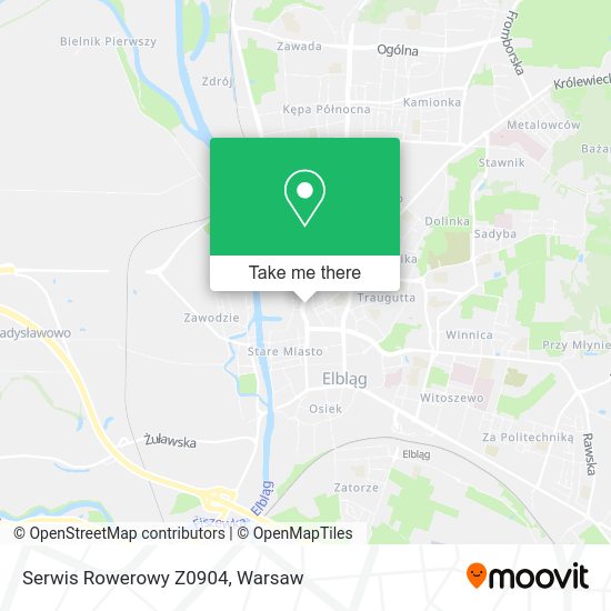 Serwis Rowerowy Z0904 map