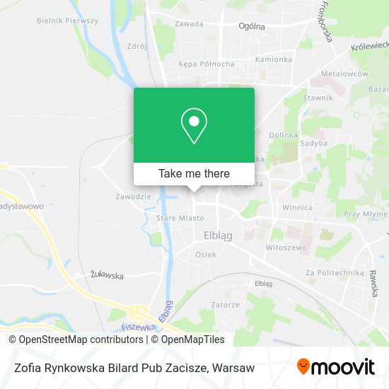 Карта Zofia Rynkowska Bilard Pub Zacisze