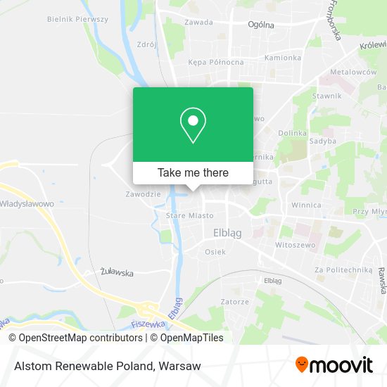 Alstom Renewable Poland map