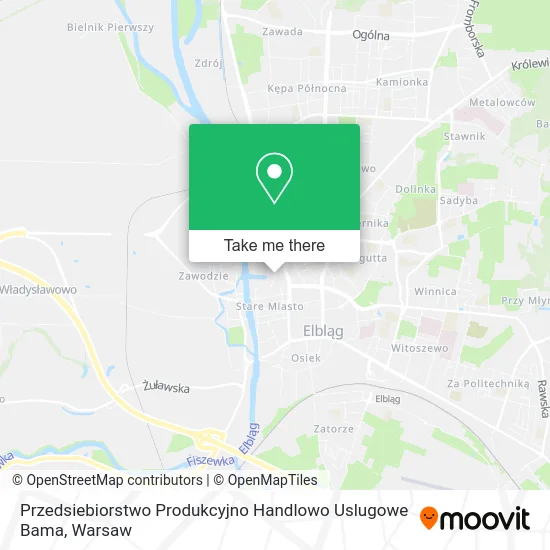 Карта Przedsiebiorstwo Produkcyjno Handlowo Uslugowe Bama