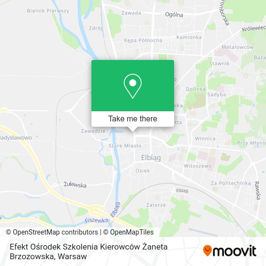 Efekt Ośrodek Szkolenia Kierowców Żaneta Brzozowska map