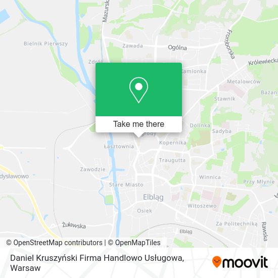 Daniel Kruszyński Firma Handlowo Usługowa map