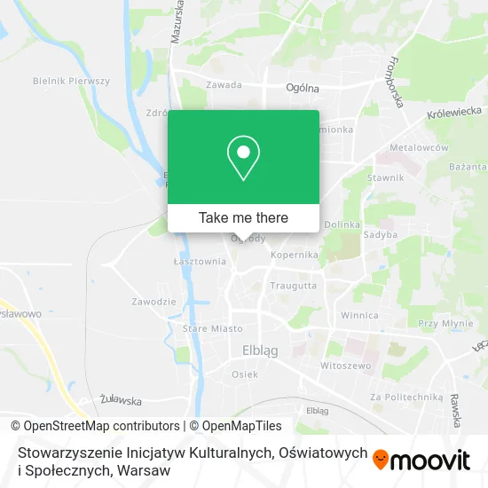 Карта Stowarzyszenie Inicjatyw Kulturalnych, Oświatowych i Społecznych