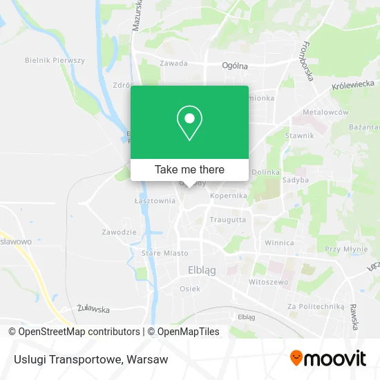 Карта Uslugi Transportowe