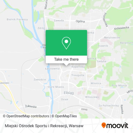 Miejski Ośrodek Sportu i Rekreacji map