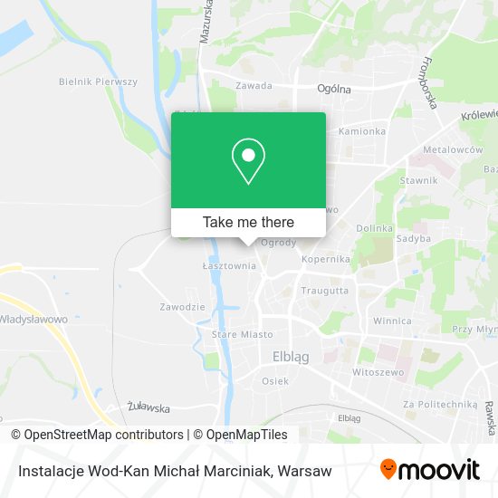 Instalacje Wod-Kan Michał Marciniak map