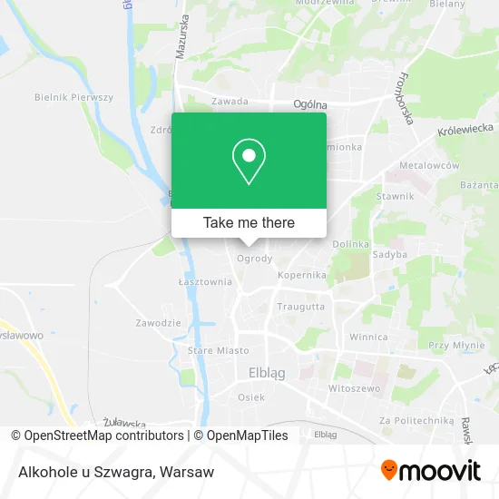Карта Alkohole u Szwagra
