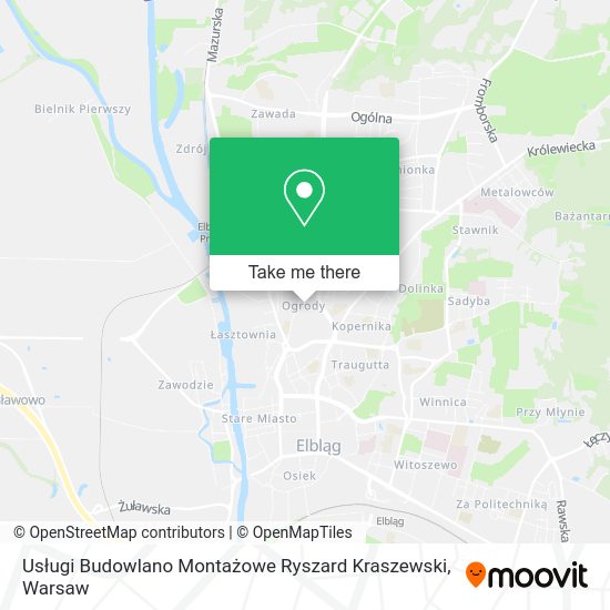 Usługi Budowlano Montażowe Ryszard Kraszewski map