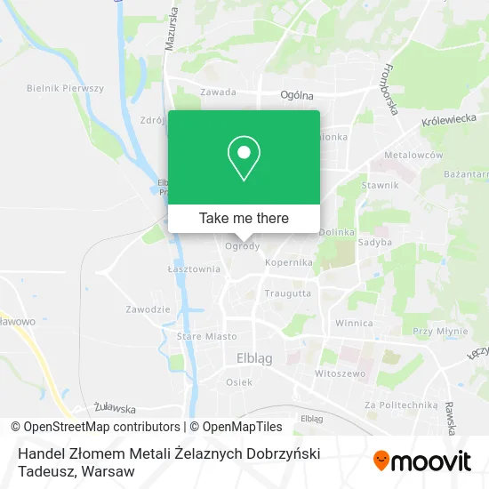 Карта Handel Złomem Metali Żelaznych Dobrzyński Tadeusz