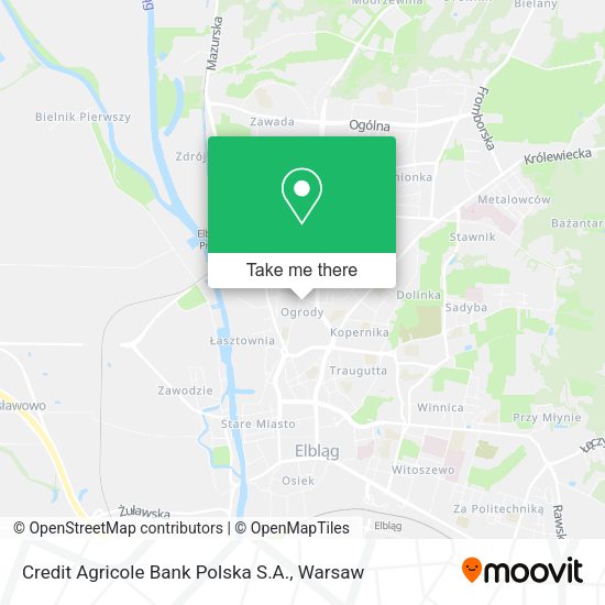 Credit Agricole Bank Polska S.A. map