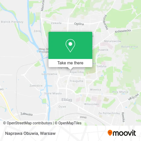 Карта Naprawa Obuwia