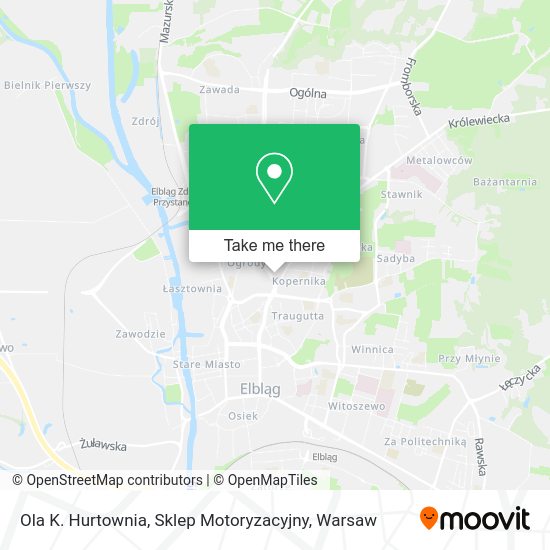 Ola K. Hurtownia, Sklep Motoryzacyjny map