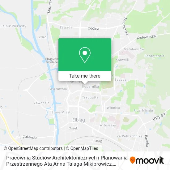 Карта Pracownia Studiów Architektonicznych i Planowania Przestrzennego Ata Anna Talaga-Mikiprowicz
