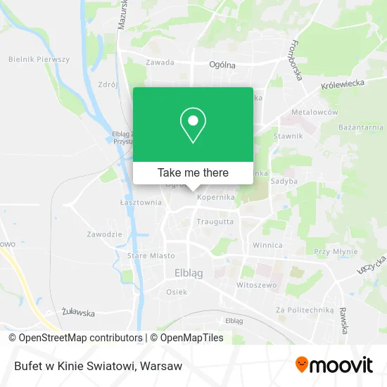 Карта Bufet w Kinie Swiatowi