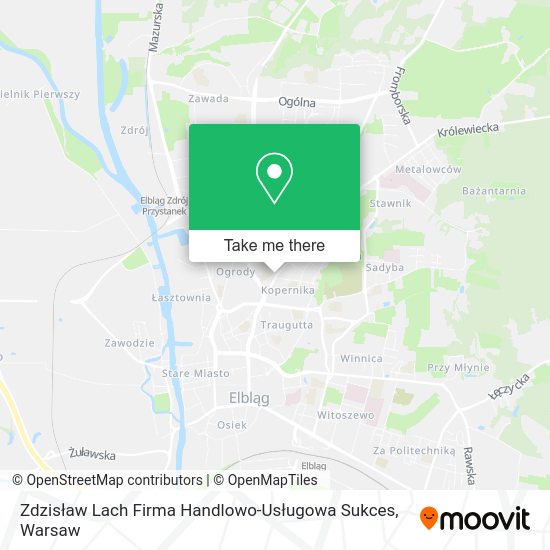 Zdzisław Lach Firma Handlowo-Usługowa Sukces map