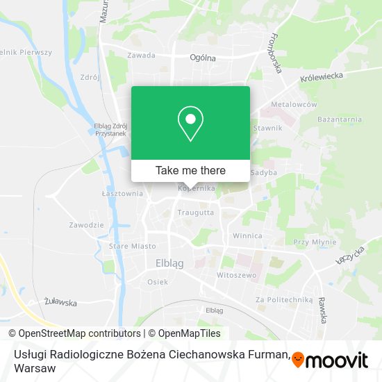 Usługi Radiologiczne Bożena Ciechanowska Furman map