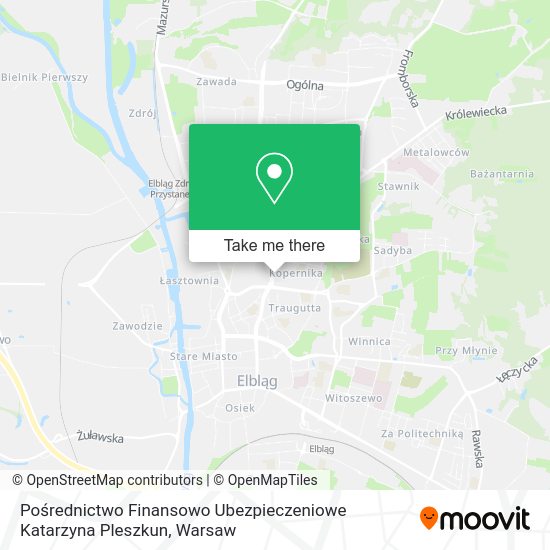 Pośrednictwo Finansowo Ubezpieczeniowe Katarzyna Pleszkun map