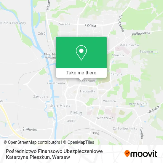 Pośrednictwo Finansowo Ubezpieczeniowe Katarzyna Pleszkun map