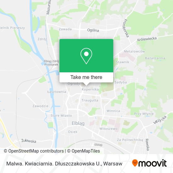 Malwa. Kwiaciarnia. Dłuszczakowska U. map