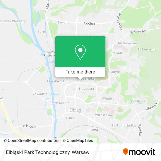 Elbląski Park Technologiczny map
