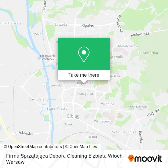 Карта Firma Sprzątająca Debora Cleaning Elżbieta Włoch