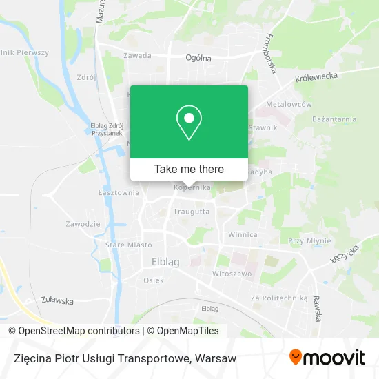 Карта Zięcina Piotr Usługi Transportowe