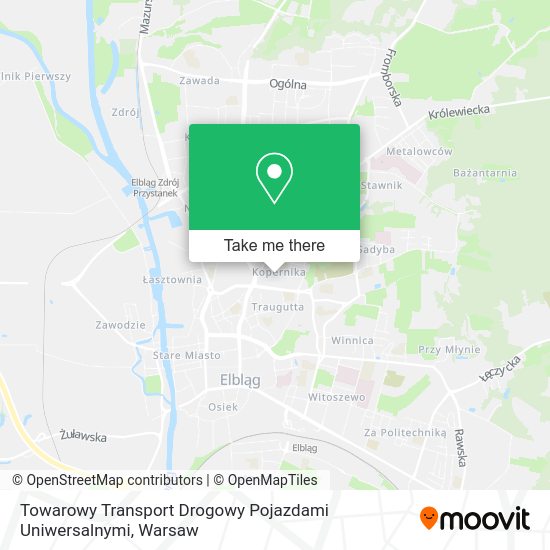 Карта Towarowy Transport Drogowy Pojazdami Uniwersalnymi