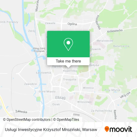 Карта Usługi Inwestycyjne Krzysztof Mroziński