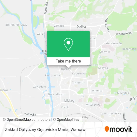 Карта Zakład Optyczny Gęstwicka Maria
