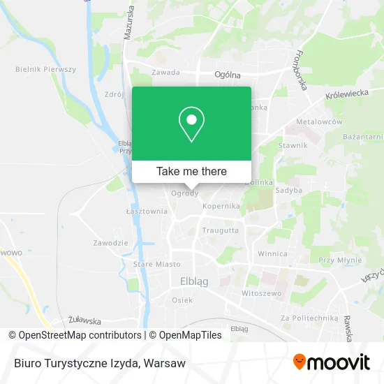 Карта Biuro Turystyczne Izyda