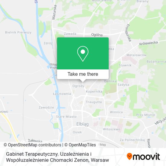 Gabinet Terapeutyczny. Uzależnienia i Współuzależnienie Chomacki Zenon map