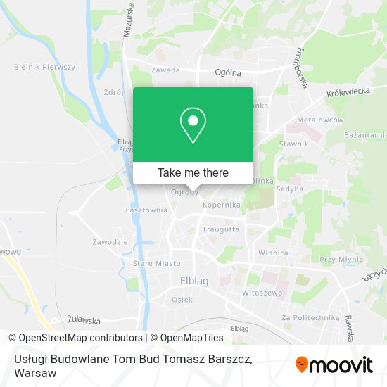 Usługi Budowlane Tom Bud Tomasz Barszcz map