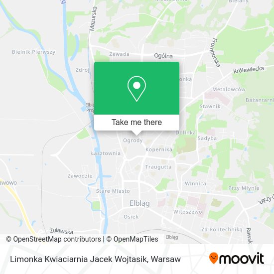 Limonka Kwiaciarnia Jacek Wojtasik map