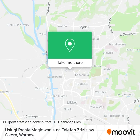 Uslugi Pranie Maglowanie na Telefon Zdzislaw Sikora map