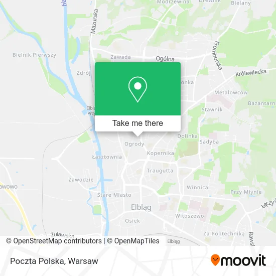 Poczta Polska map
