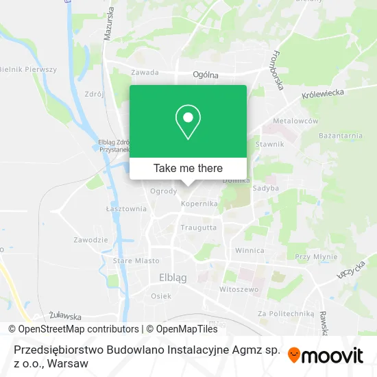 Карта Przedsiębiorstwo Budowlano Instalacyjne Agmz sp. z o.o.