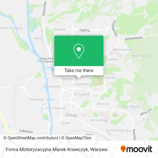 Карта Firma Motoryzacyjna Marek Krawczyk