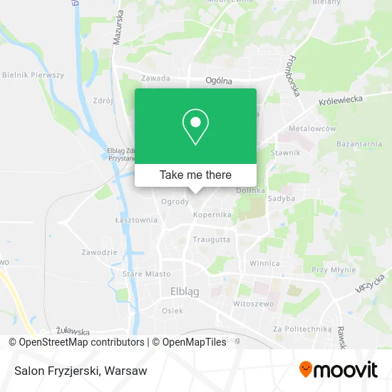 Карта Salon Fryzjerski