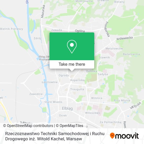 Rzeczoznawstwo Techniki Samochodowej i Ruchu Drogowego inż. Witold Kachel map