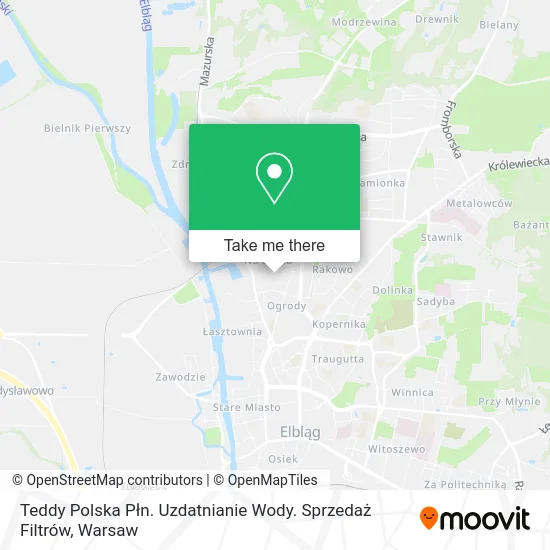 Teddy Polska Płn. Uzdatnianie Wody. Sprzedaż Filtrów map